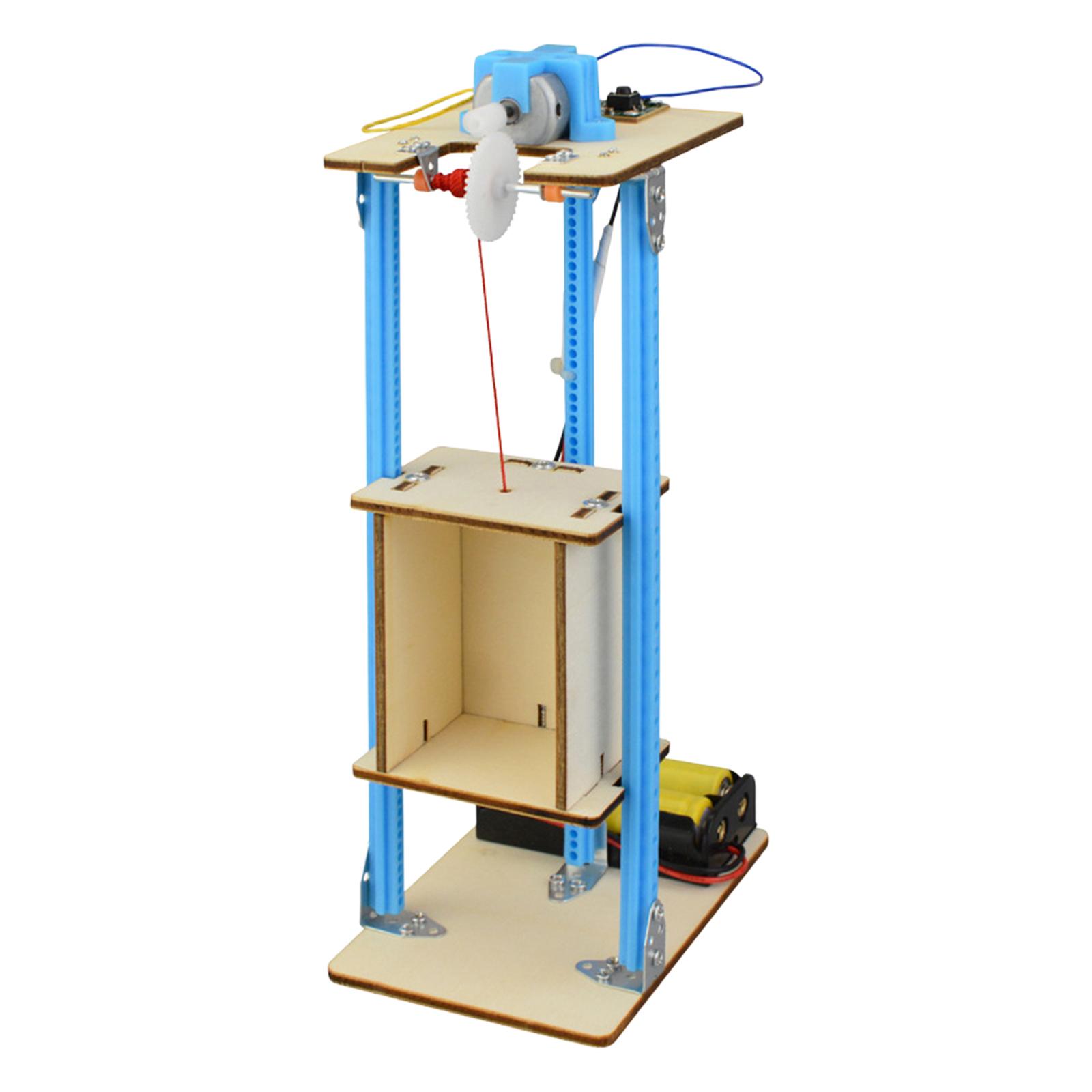 DIY Wooden Elevator Toy Model  - Stem Robotics Kit review and price