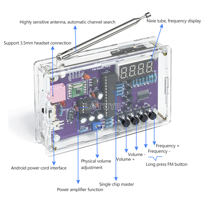 DIY Electronic Kit RDA5807S FM - Electronics Project Kit review and price