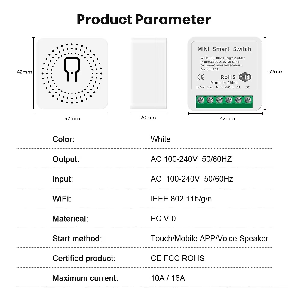 Mini 16A WiFi Switch Smart Lif - Smart Home Automation Kit review and price