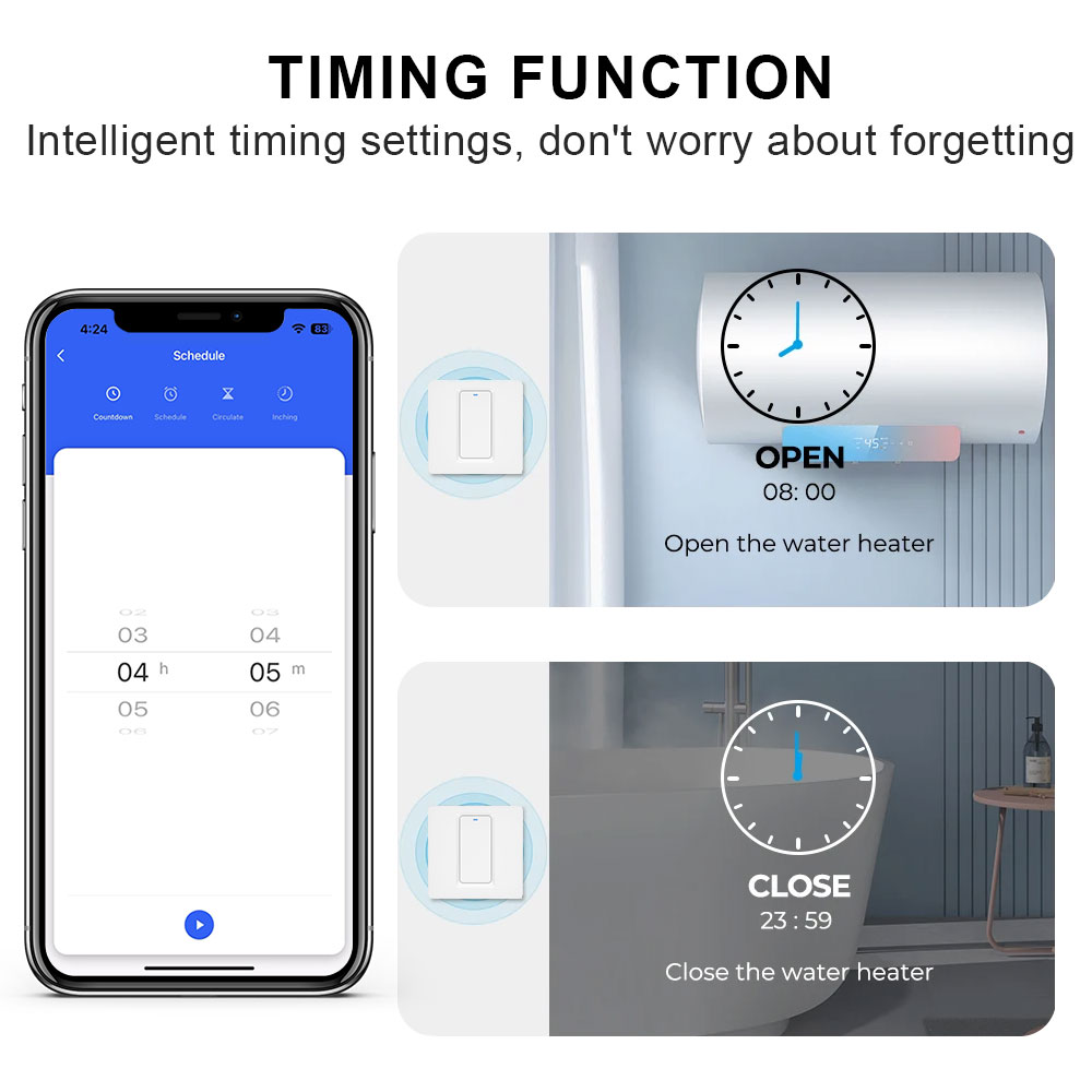 Smart Water Heater Switch/WiFi - Smart Light Switch Wifi review and price