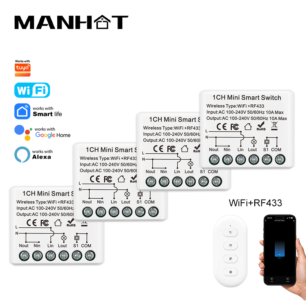 10A Mini WIFI Smart Switch RF4 - Smart Light Switch Wifi review and price